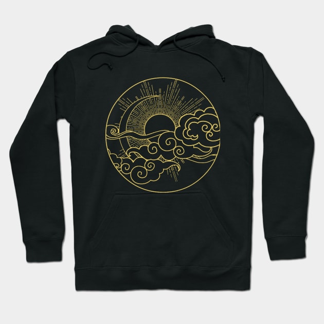 Sun and moon hoodie cheap